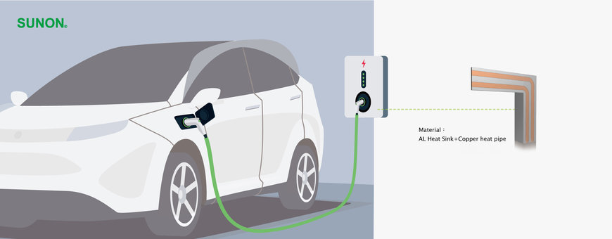 SUNON Cooling Solutions Make Automotive Charging Stations Prosper